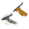 PCIE to NVME Adapter M.2 NVMe To PCIe 3.0 4X Expansion Card Risers with Bracket Card for 2242 2260 2280 M.2 NVME