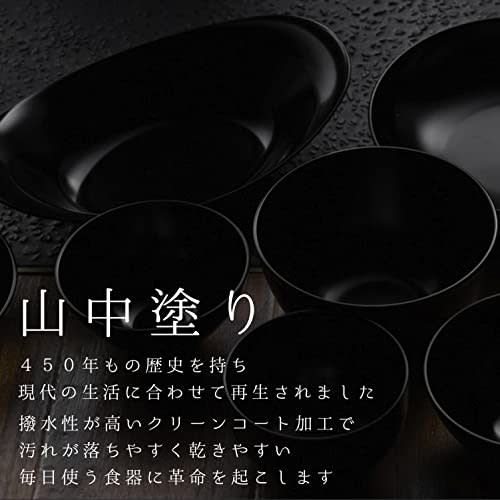 PEARL METAL Round Deep Plate, Small, Antibacterial Clean Coat Finish, Microwave and Dishwasher Safe, Lightweight, Shatter-Resistant, Made In Japan, Li