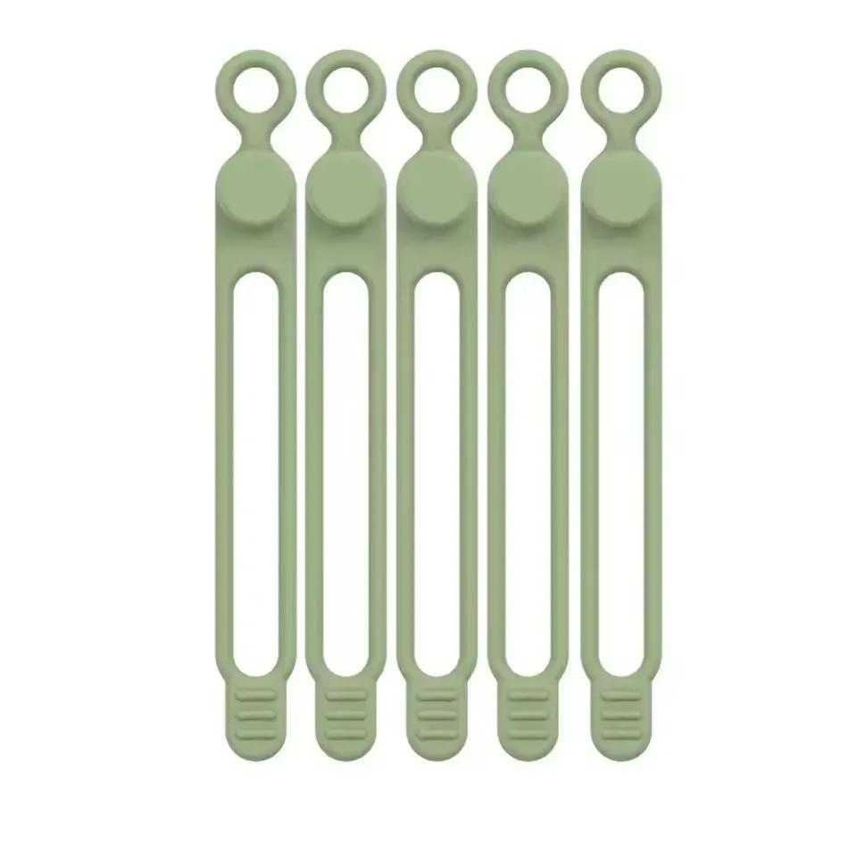 Data Cable Storage Cable Ties Cable Organizer Winding Device Headphone Cable Charging Cable Manager Hanging Silicone Cable Ties