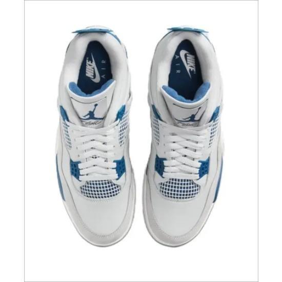 Air Jordan 4 Retro 2024 Military Mid Blue Men's Retro Sneakers FV5029-141