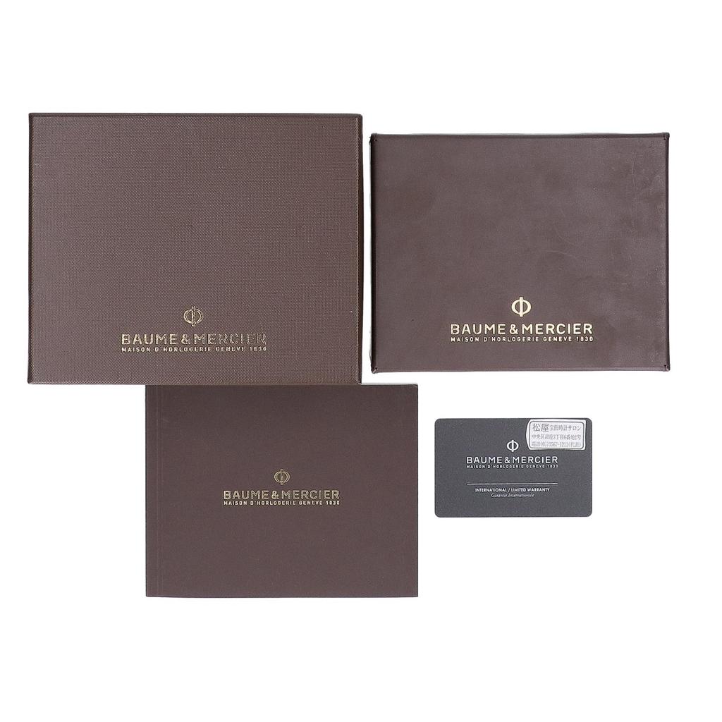 Baume&Mercier M0A10543 Classima Diamond Set MOP Quartz Watches Bordeaux Alligator strapUsed