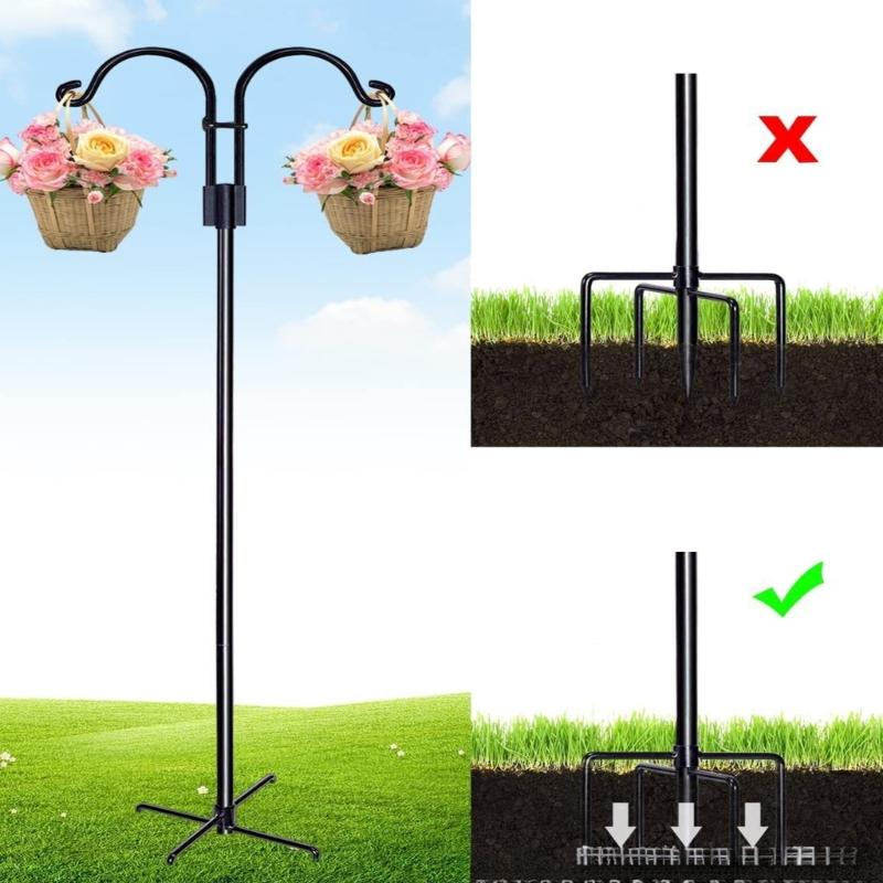 Wild Bird Feeding Stand with Hook for Garden Outdoor Decors Bird Bath Bird Feeding Station Hanging Bird Feeders