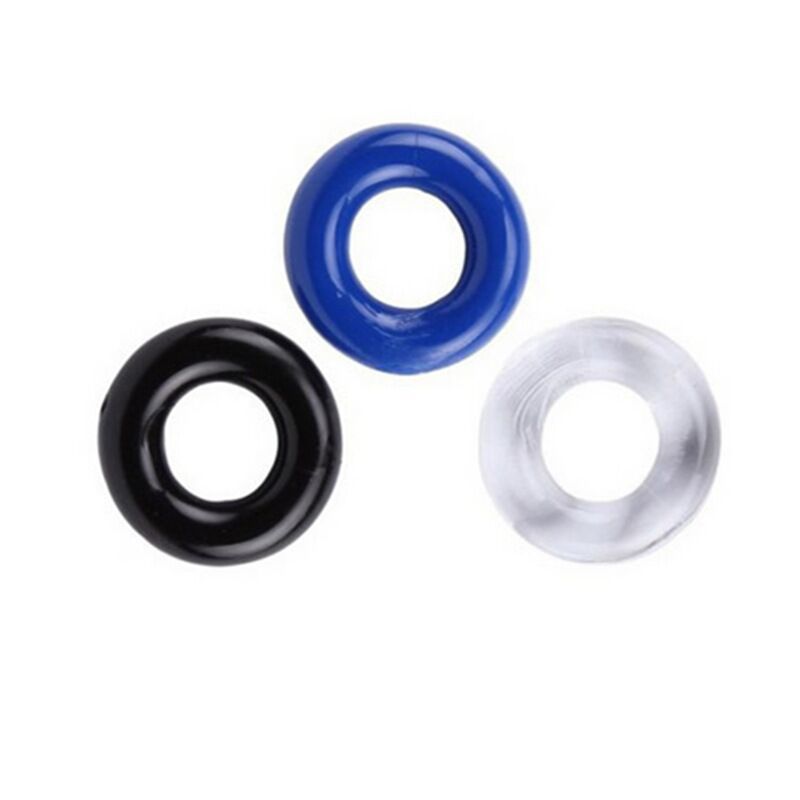 Set of 3PCS Durable Cock Rings Bead Penis Ring Male Delay Ejaculation Lasting Erection Ring Sex Toys for Men Adults Couple