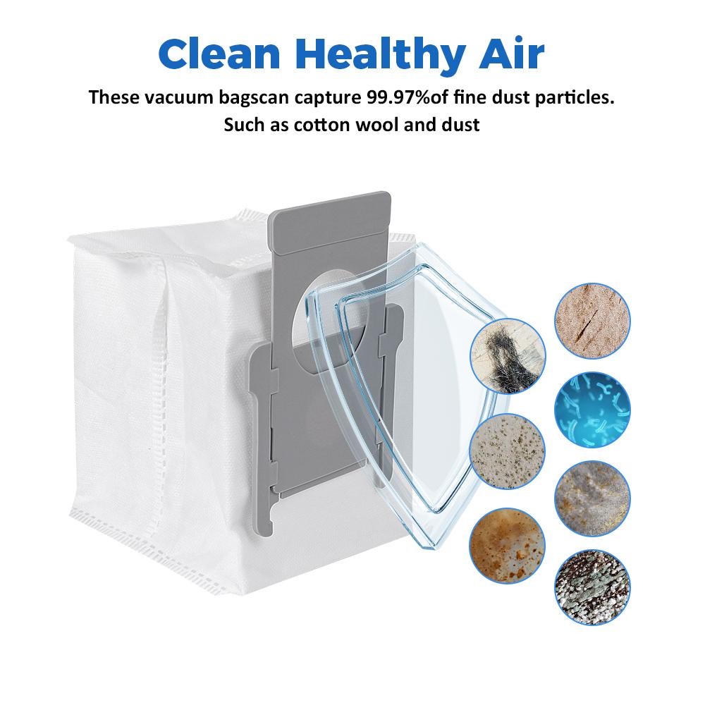 Disposable Dust Bag Replacement Accessories for iRobot Roomba i7 i7+ j7 j7+ E5 E6 E7 S9 S9+ i3 i3+ i4 i4+ i6 i6+ i8 i8+ Robot Vacuum Cleaner