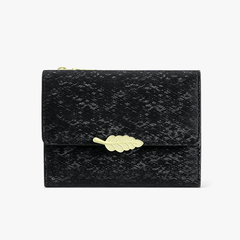 New card bag, change bag pu matte wallet, women's high-end zipper, multi-functional wallet wind