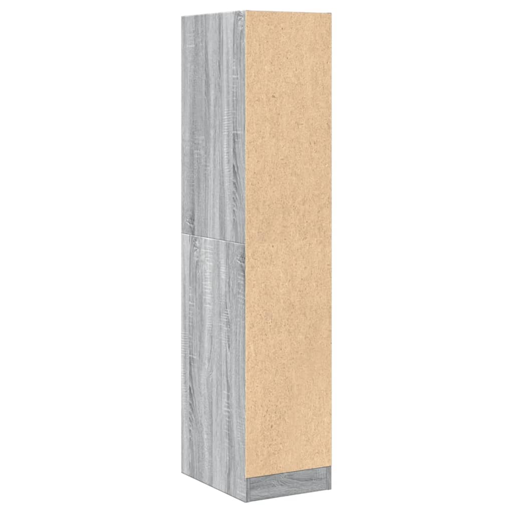 Vidaxl Pharmacy Cabinet, Sonoma Grey Oak, 30X41X144.5 Cm