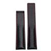 19mm 20mm 22mm genuine leather watch strap for tag heuer Carrera Monaco F1 watch band black red men's folding buckle bracelet
