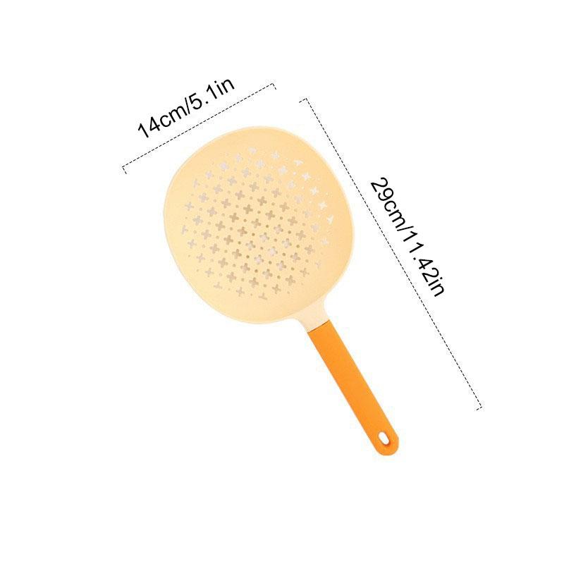 1/3Pcs Big Colander Spoon Slotted Colander Spaghetti Pasta Serving Spoon with Holes Heat-resisting Plastic Kitchen Cooking