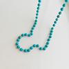 Artistic European American Style Turquoise Color Necklace - Stainless Steel Clavicle Chain
