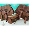 Leather Motorcycle Bags 3 Pouch Side Three Panniers ( 2 Saddel Bag+1 Tool Bag)