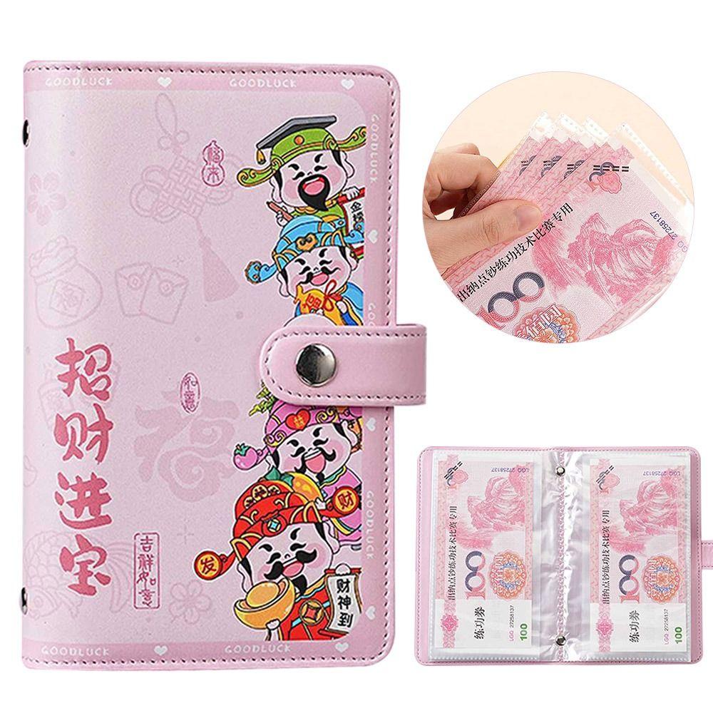 

Large Capacity 100 Envelopes Money Saving Challenge PU Savings Challenges Book for Kids жовтий