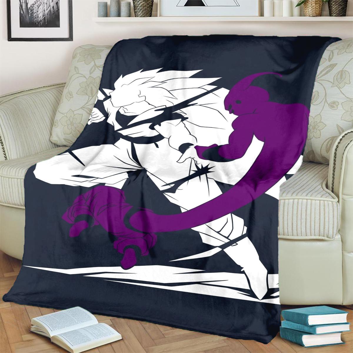 

Comfortable Flannel Blanket Dragon Ball! for Bedrooms, Sofas, Beds, Chairs, Picnics and Travel 75x90cm