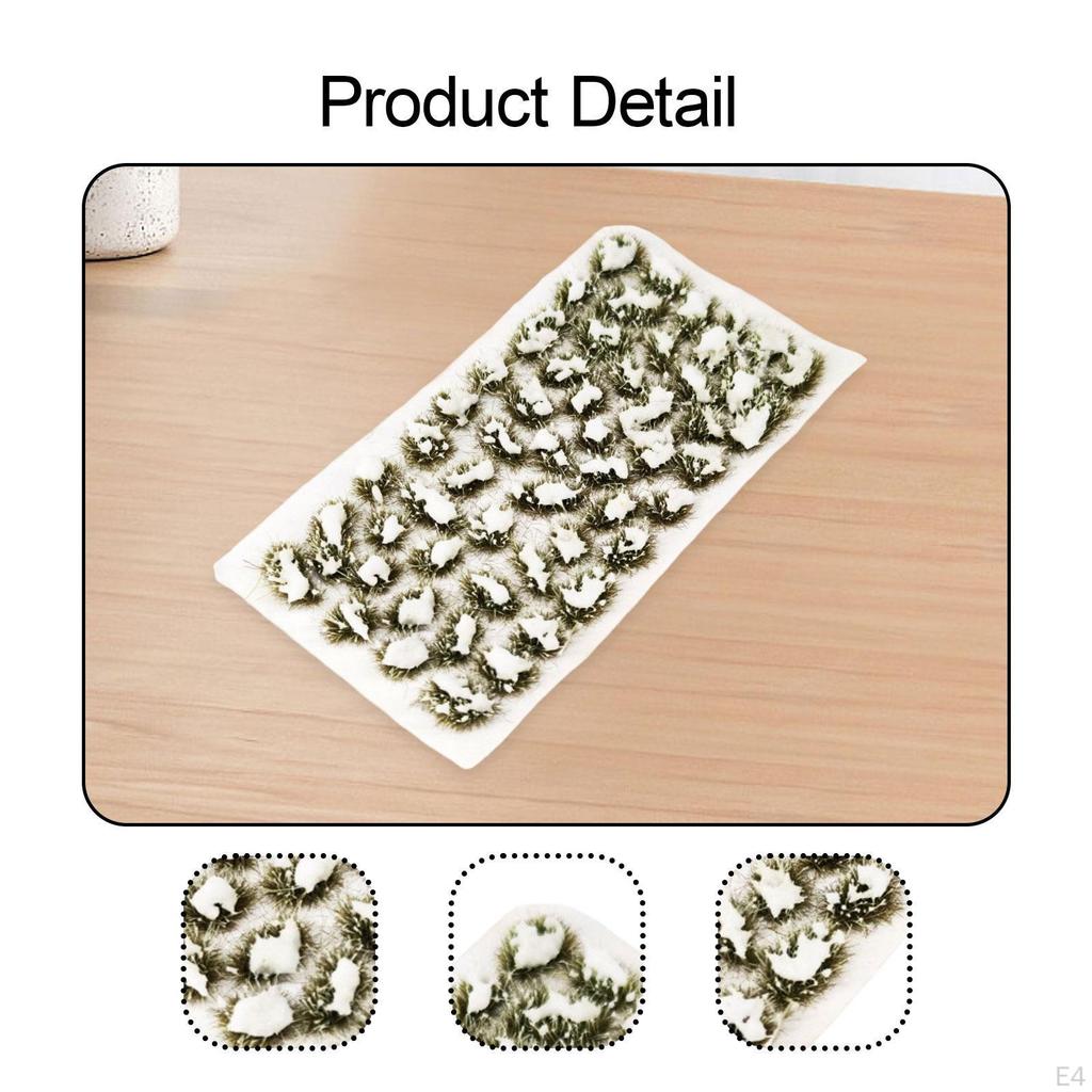 Static Snow Grass Model DIY Micro Landscape Tuft Terrain Kit for Decoration