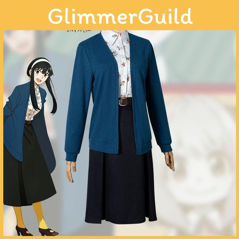 Spy×family Yor Forger Women Cosplay Set Alluring Polyester Dress For Christmas Party