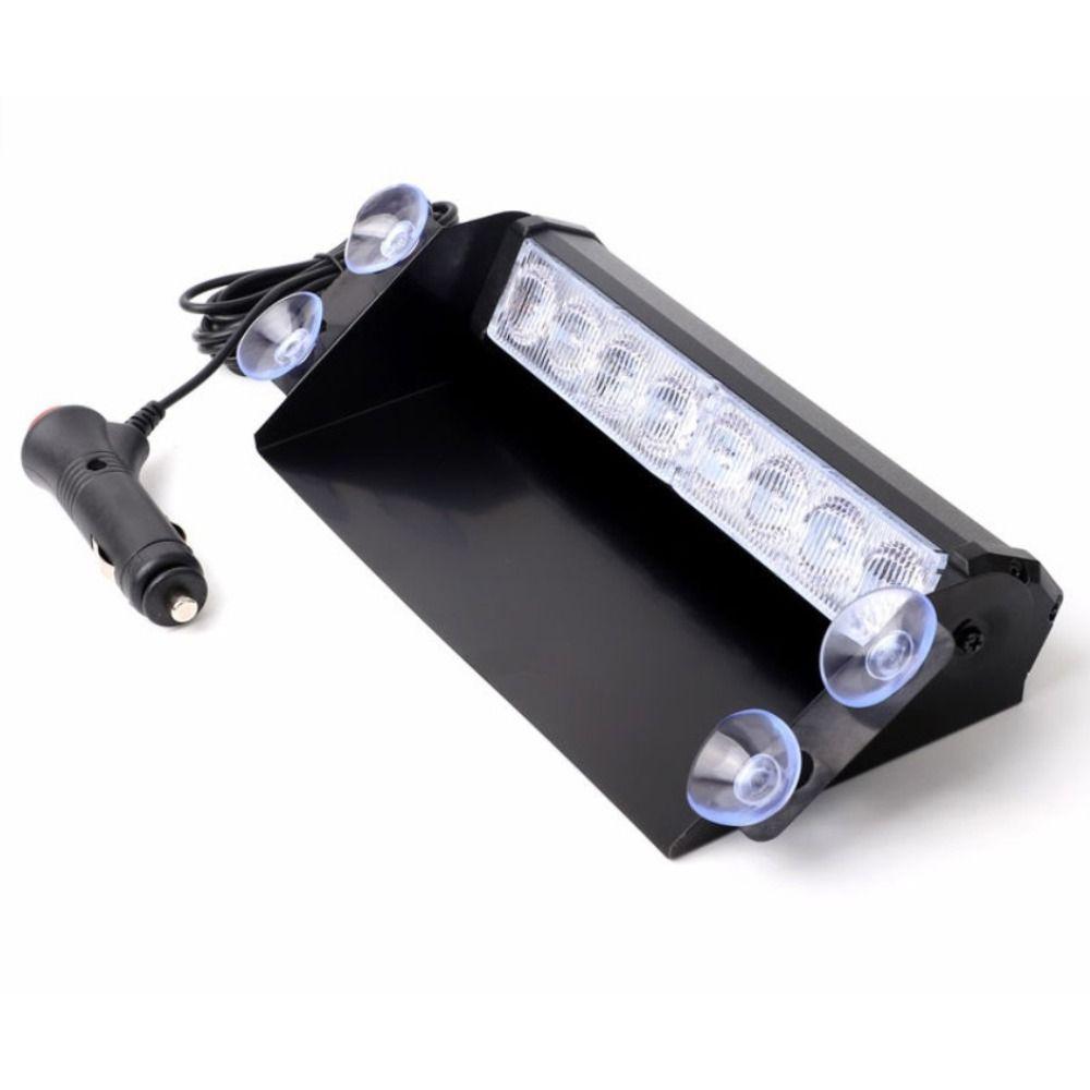 8 LED Strobe Light For Car Flashing Emergency Signal Lamps  Windshield