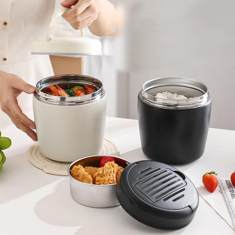 Leak Proof Thermal Food Container Stainless Steel Wide Opening for Easy Access 1.2L Capacity Lunch Box