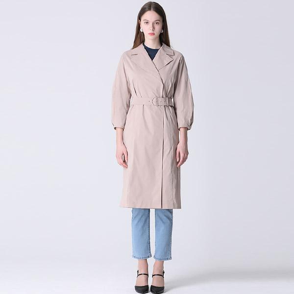  Shs Miss  Trench Type Belted Lapel Collar Dress