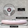 14Inch 350mm JDM Pink Leather Racing Steering Wheel Montecarlo Classic Sports Steering Wheel