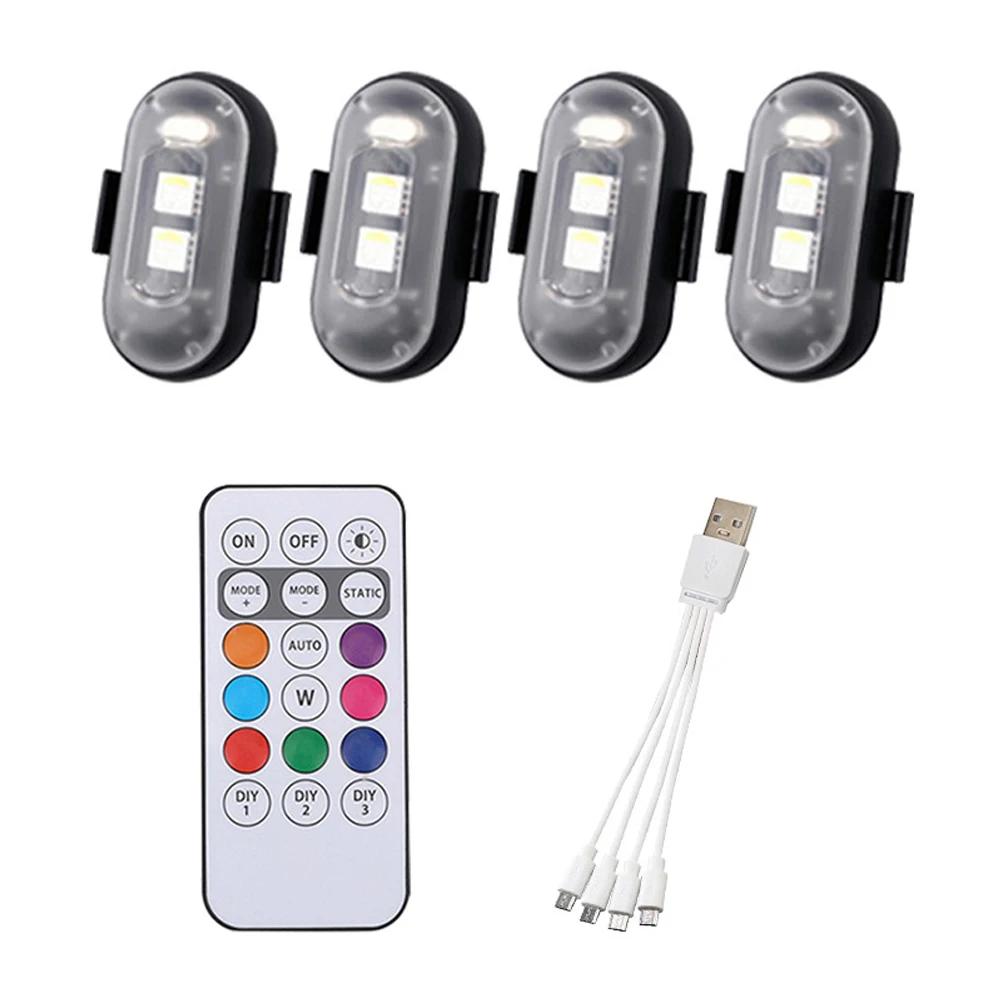 Беспроводные Легкомоторные Самолеты Самолеты Вертолеты Предупреждающие Огни RGB Светодиодные Авиационные Стробоскопы Автомобильные Мотоциклетные Светодиодные Огни