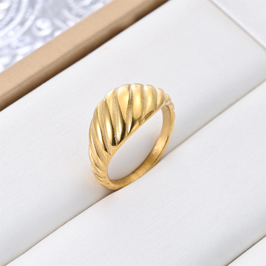 Wish Amazon's New Fashion Titanium Steel Ring Women's Retro Couple Trendy Men's Ring Jewelry