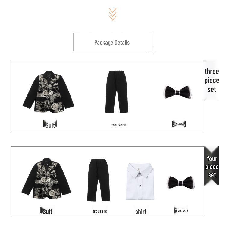 Children's Flower Girl & Piano Performance Suit Set - Trendy Catwalk Outfit