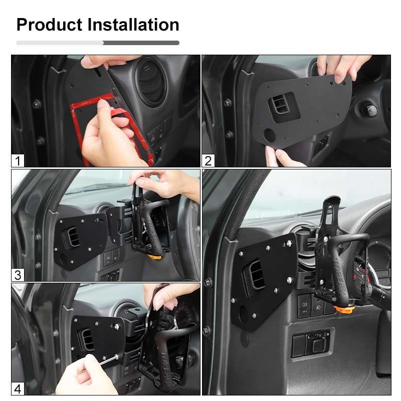 Výstup klimatizace Držák pohárku Držák na telefon Stojan na telefon vhodný pro Suzuki Jimny 2007-2017 Autopříslušenství