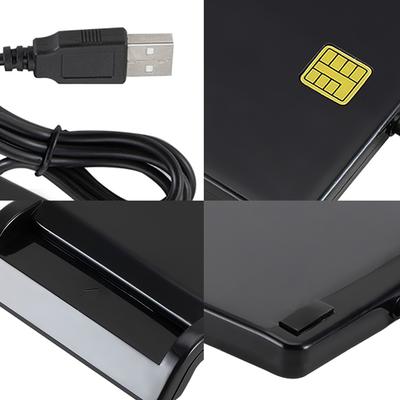 USB 2.0 Smart Card Reader Portable Reliable Simplicity for DNIE ATM CAC IC ID SIM Card Cloner Connector Windows Linux