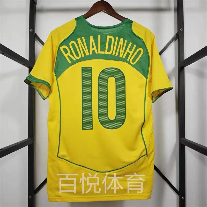 Vintage Jersey Football Jersey Classic Shevchenko Brazil AC Ronaldo, Zidane Puyol Jersey