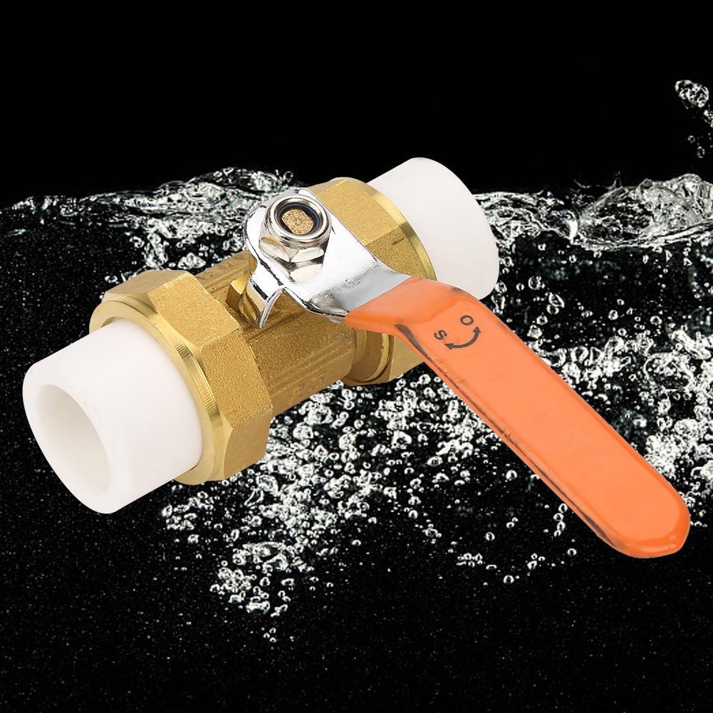 Brass Pipe Ball Valve with Double PPR Hot Melt Fitting 1"BSP DN25