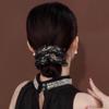 Eugen Yarn Hair Band Gypsy Star Inlaid French Double-Layer Rhinestone Sweet Temperament Head Flower Tied Hair Headband Female