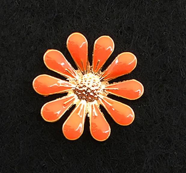 (BT329 20mm)10pcs Mix 8colors Vintage Alloy Rhinestone Buttons Flatback Flower Headband Bowknot Accessory Craft