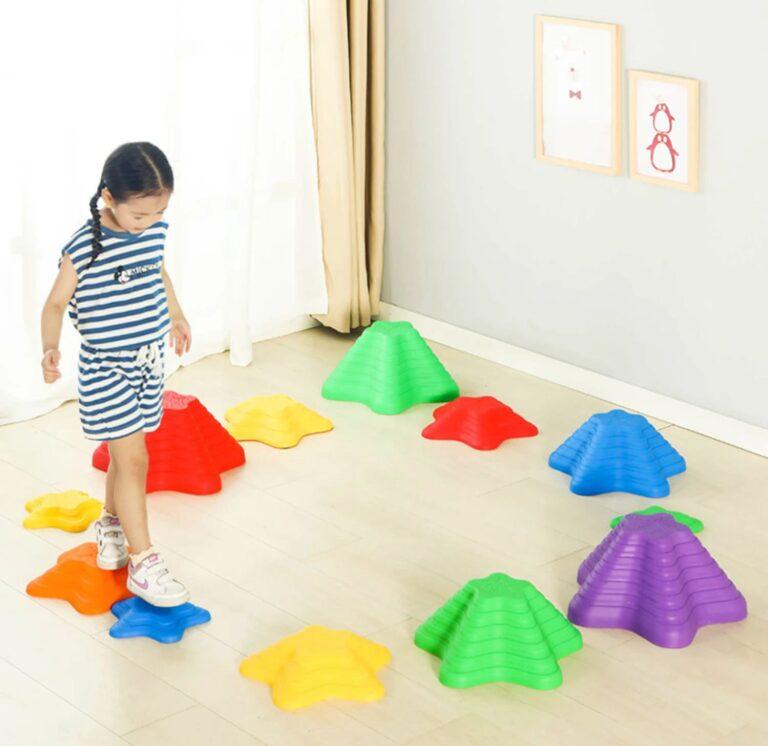 Sensory Path River Stones Childrens Balancing Stones Stepping Stones Motor Skills and Coordination Starfish 11 Pcs