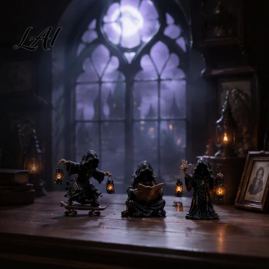 Holiday Countdown Gift Box Halloween Advent Calendar 24 Day with Witch Ghost Unique Collectible Figurines Figurines Spooky Toy Set for Kids,