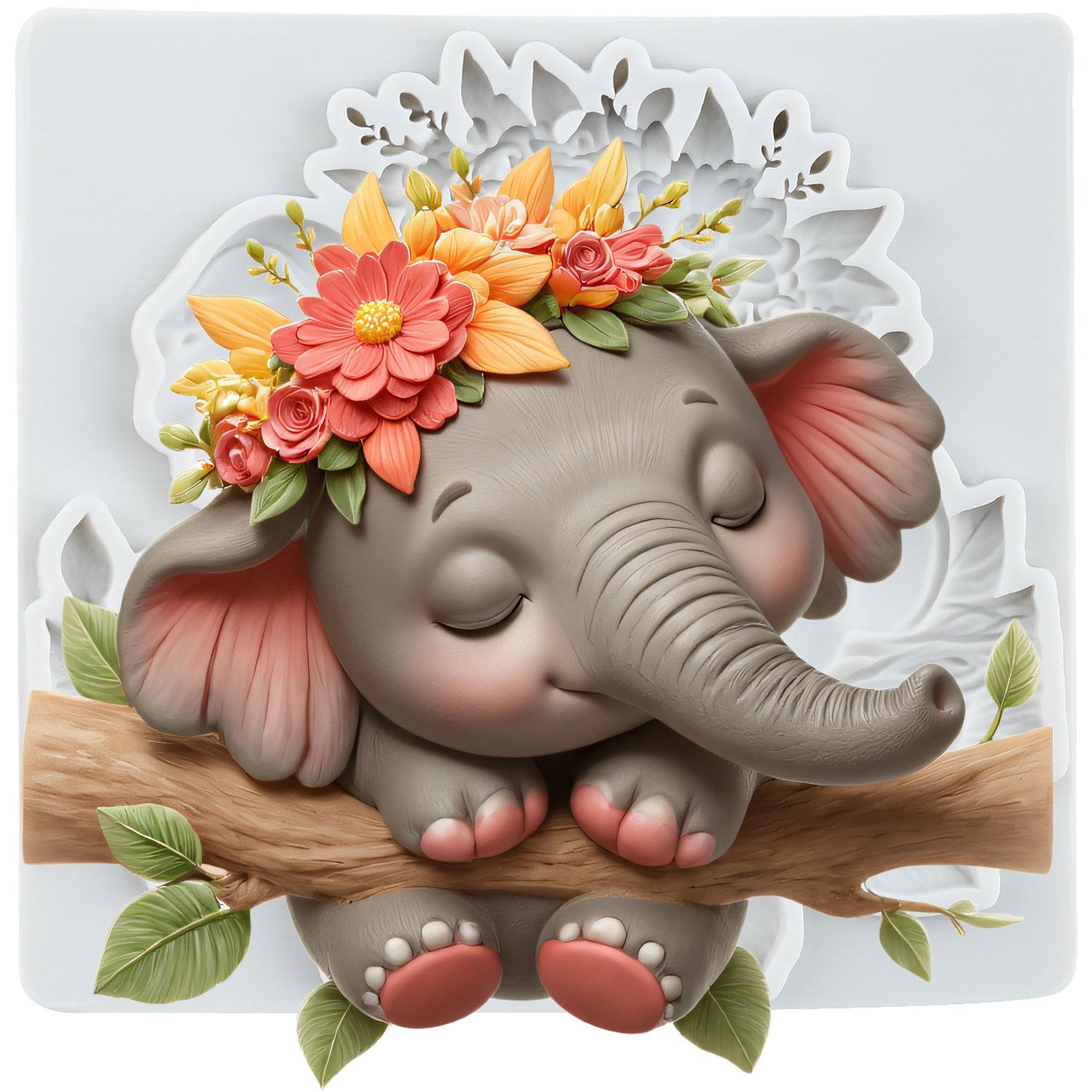 

Силиконовые формы в виде слона, форма для мастики в виде слона, инструменты для украшения торта, топпер для кекса, для изготовления шоколадных конфет, мастики, полимерной глины серый