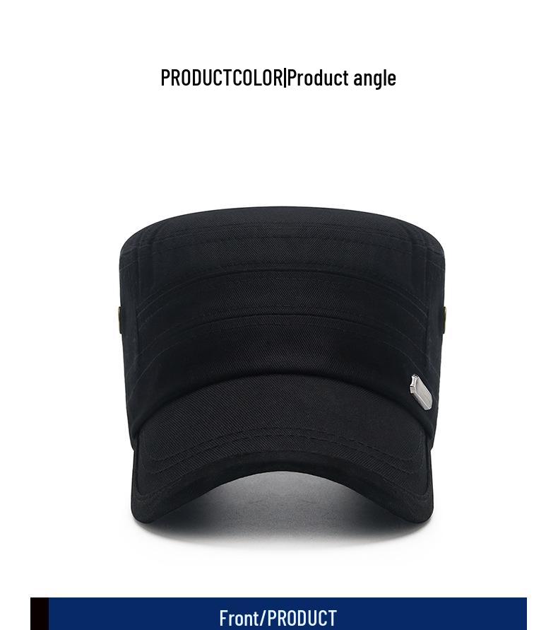 Zhen Yueqi Men's Korean Style Casual Sunshade Flat Top Cotton Hat