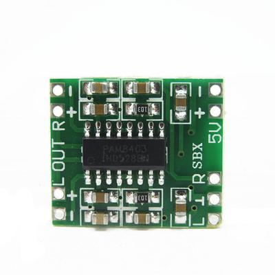 Super Mini Digital Amplifier Board 2x3W  Class D PAM8403 2.5-5V USB Power Supply