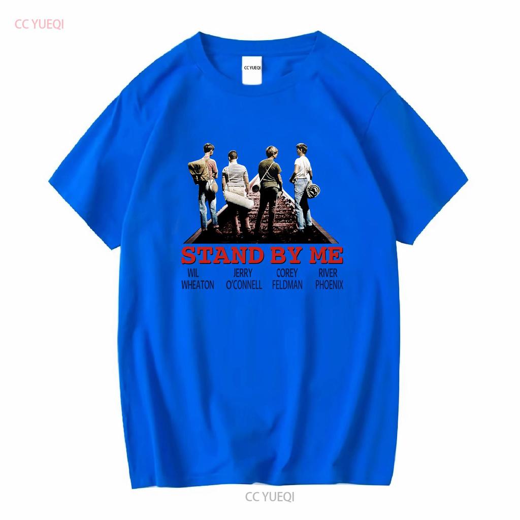 Stand By Me T-Shirt B87 Klassischer Comedy-Filmplakat Retro Cooles Oberteil Vintage Gewaschen Mode-Designer-Kleidung Stilvoll Atmungsaktiv