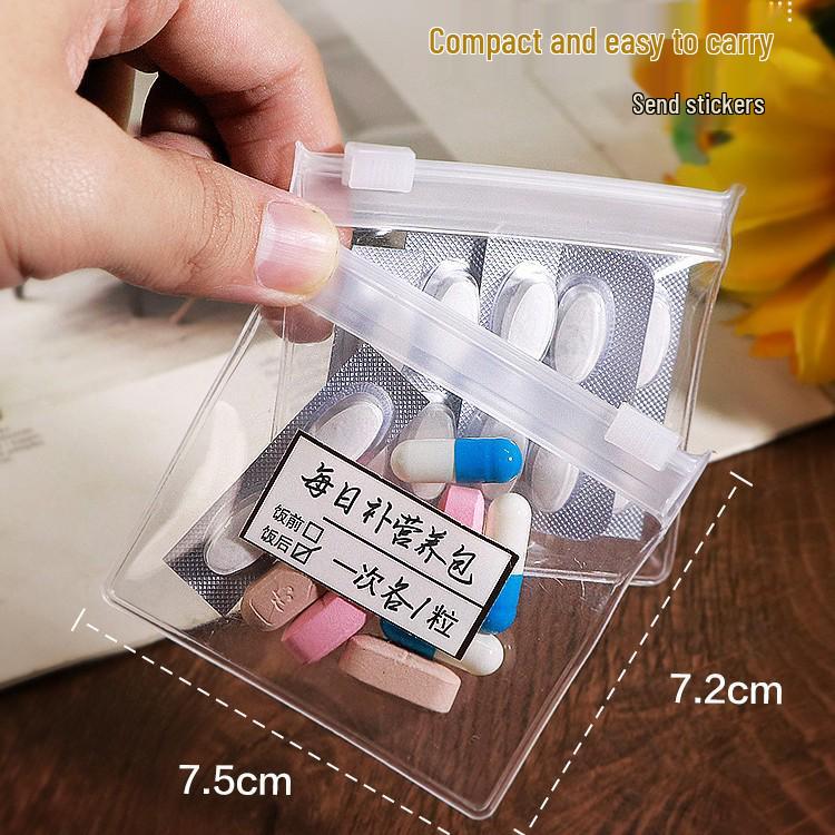 Compact Travel Pill Organizer Pouch for Medication