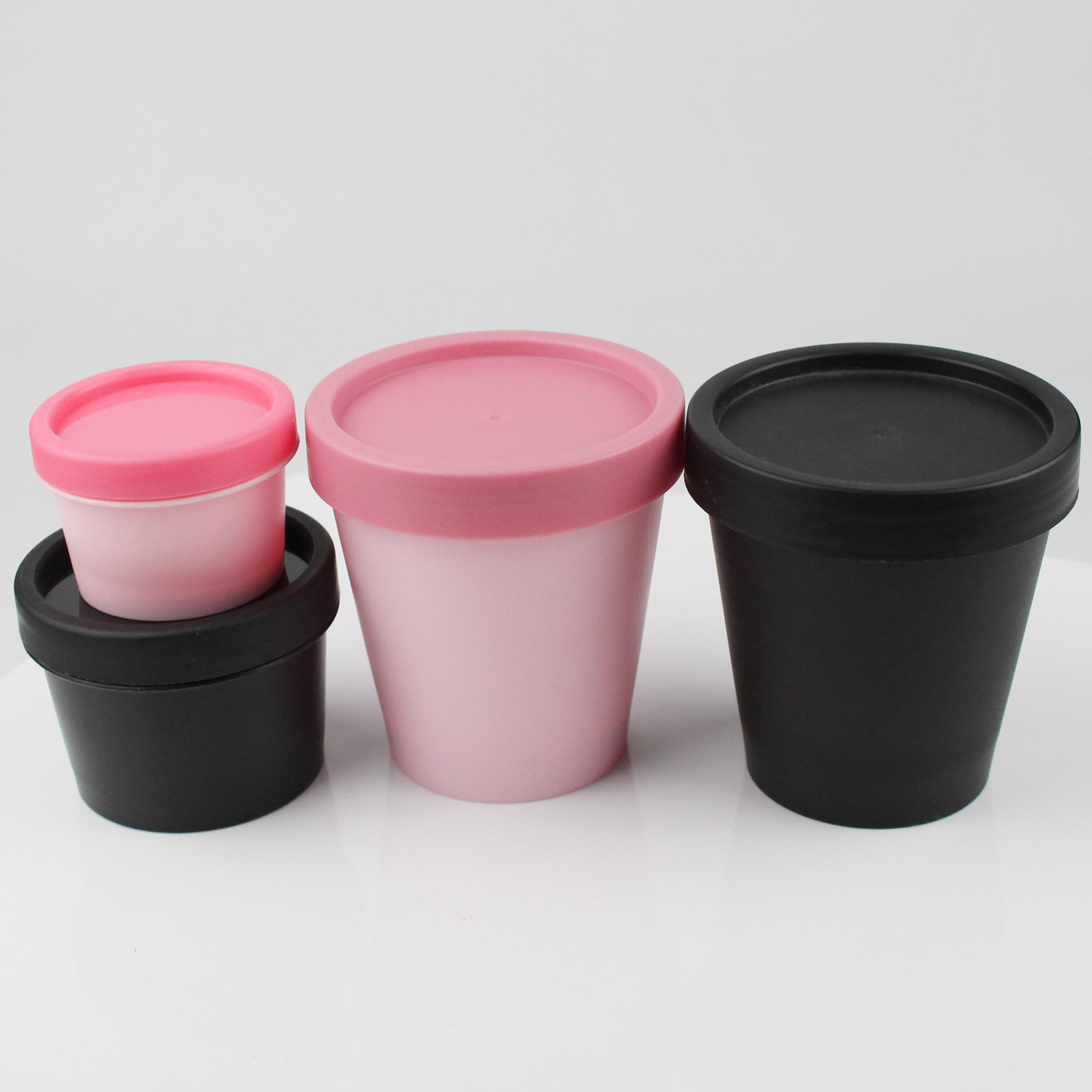 20Pcs 50ml 100ml 200ml Refillable Bottles Plastic Empty Makeup Jar Pot Travel Face Cream Cosmetic Container Travel Accessories 50ml белый