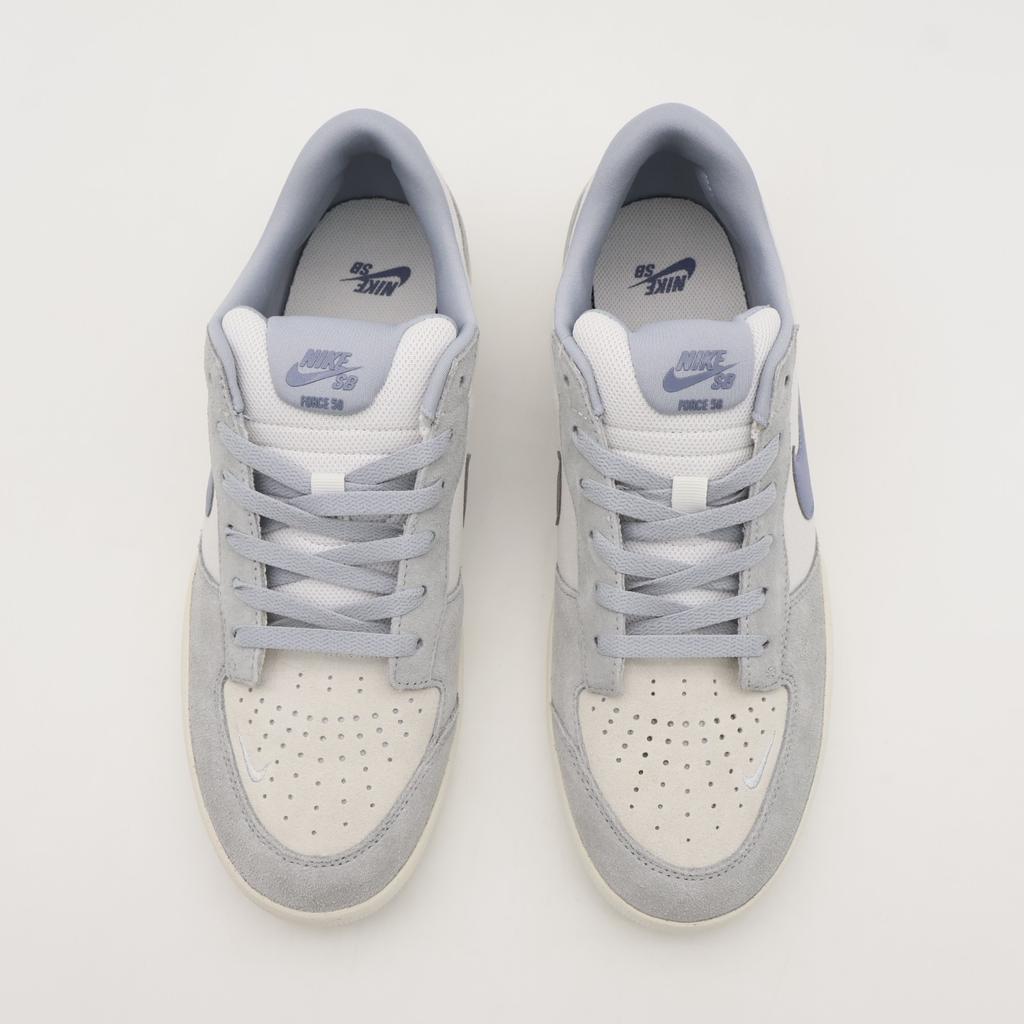 IH0636-141 Nike SB Force 58 Skateboarding Shoes White Sail Wolf Grey (Men's)