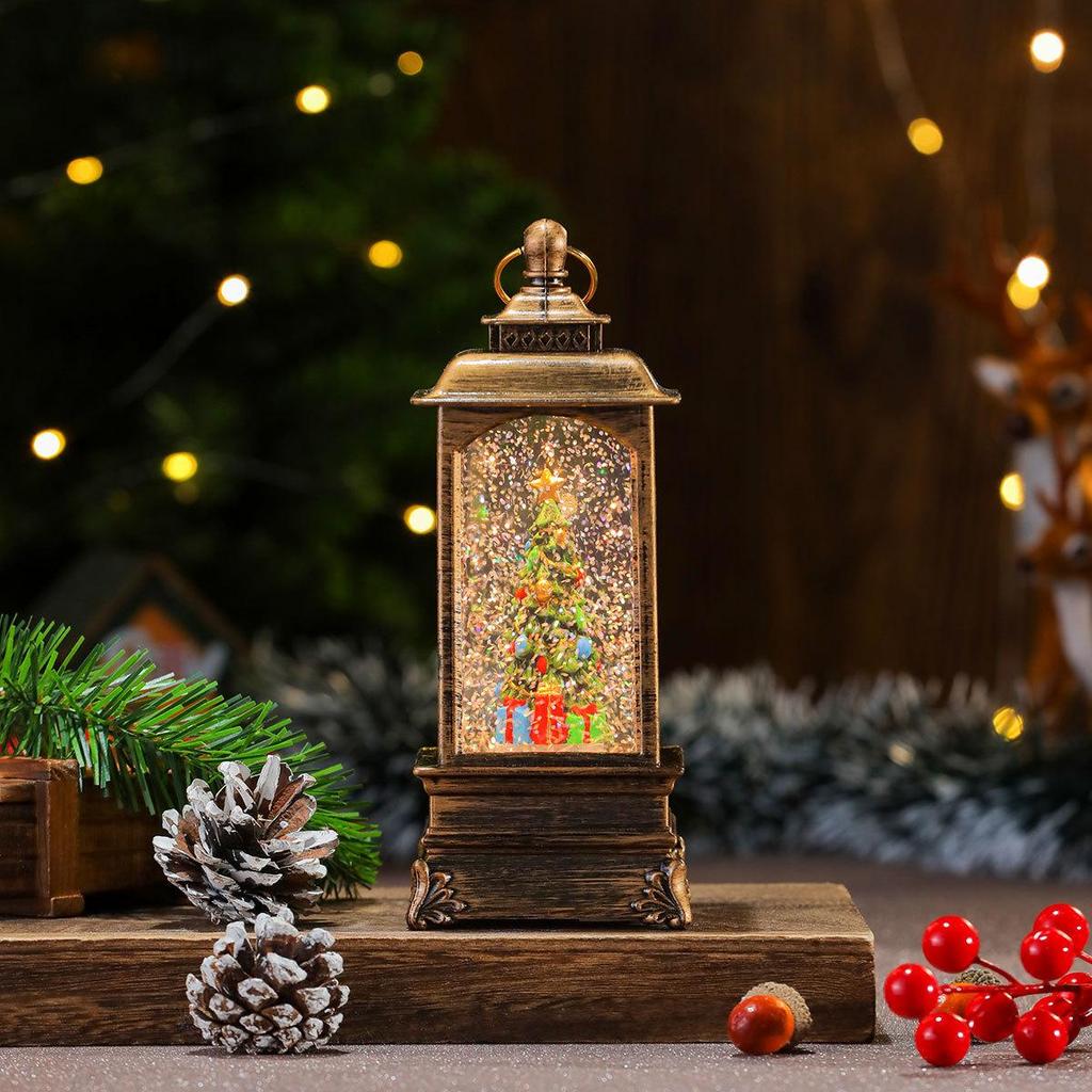 Musikalische Weihnachtsdekorationen mit Licht in verschiedenen Stilen: Telefonzelle & Orkan-Öllampen