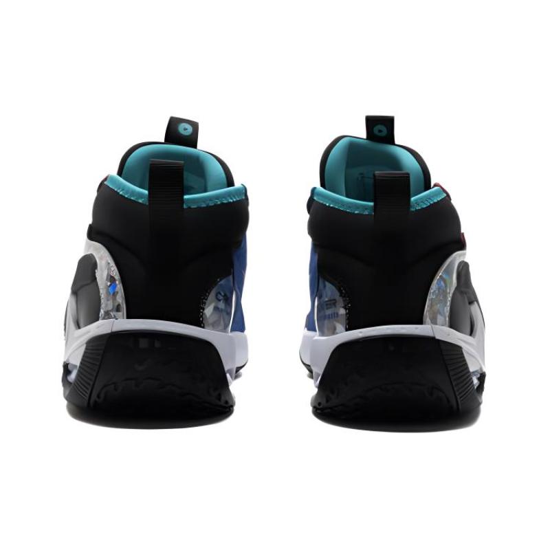 Nike Air Zoom Crossover 2 Abrasion Resistant Breathable Mid Top Kids' Running Shoes Black Red Sneakers FJ6988-001