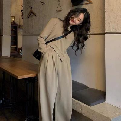 Women's 2 Piece Outfits For Women Oversized Striped Sweaters Sets