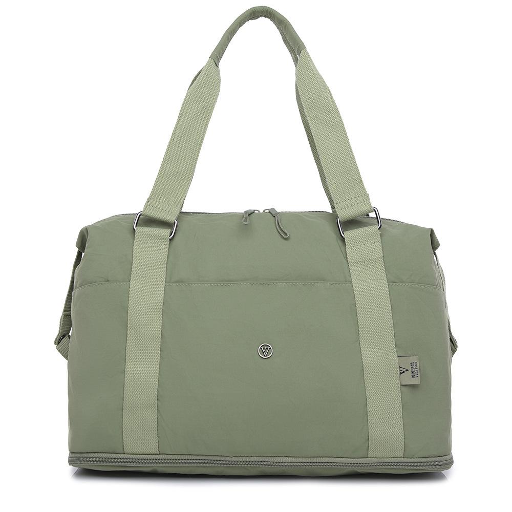 Foldable Expansion Wet and Dry Separation Sports Fitness Bag Multi-pocket Classification Handbag Travel Bag Can Be Used To Pull Rod