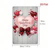 Vintage Heart Metal Plaque Waterproof Wall Art Romantic Valentine Decor