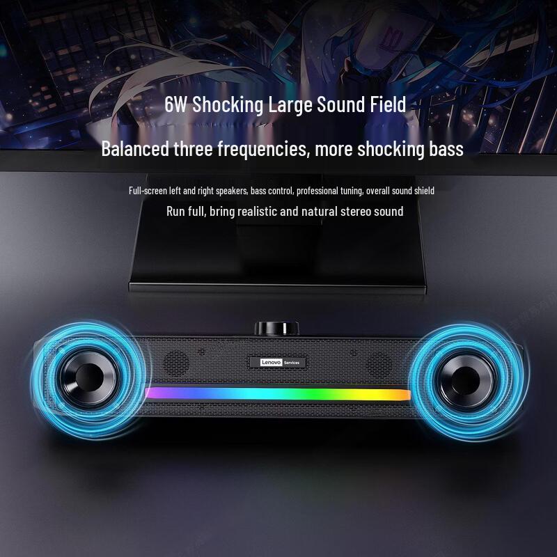 Lenovo LaiKu B02 USB Wired Desktop Speaker CN Plug (adapter Included)