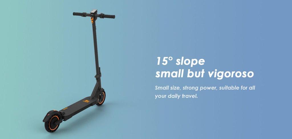 KuKirin S1 Max Opvouwbare Elektrische Scooter 350W Motor 36V10.4Ah Batterij 25km/h Max Snelheid 39km Max Bereik