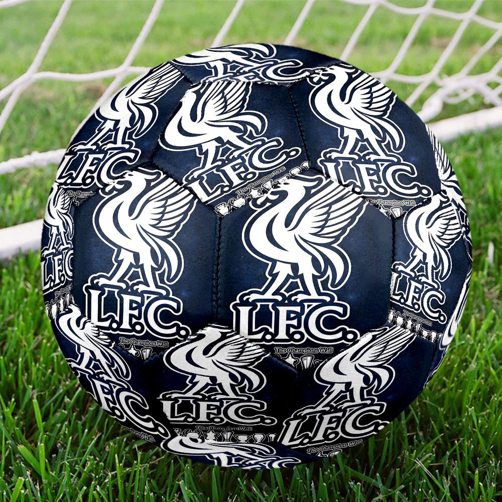 Liverpool F.C Print Size 5 Soccer Ball, Standard Match Football for Sports Game and Team Practice, Ideal Gift for Soccer Fans