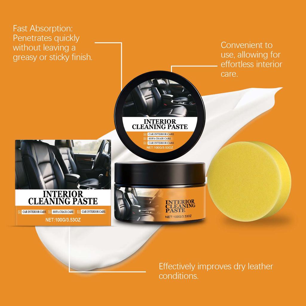 Multi-purpose Car Leather Cleaner For Seat And Interior Polishing, Stain Removal, Cleaning, And Daily Maintenance