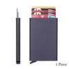 Rfid Credit Card Holder Metal Thin Slim Smart Wallet Men Women Wallets Pop Up Minimalist Small Black Purse Mini Walets for Men